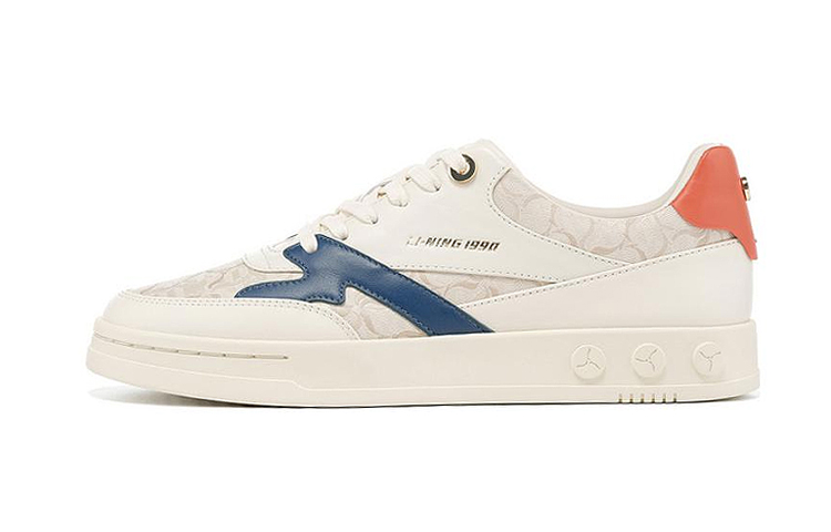 LI NING 1990 Classic Collection Амортизирующие Кроссовки для Скейтбординга Низкие Мужские Бело-Синие LI-NING 1990, Цвет Экрю/Серый Индиго
LI NING 1990 Classic Collection Амортизирующие Кроссовки для Скейтбординга Низкие Мужские Бело-Синие LI-NING 1990, Цвет Экрю/Серый Индиго