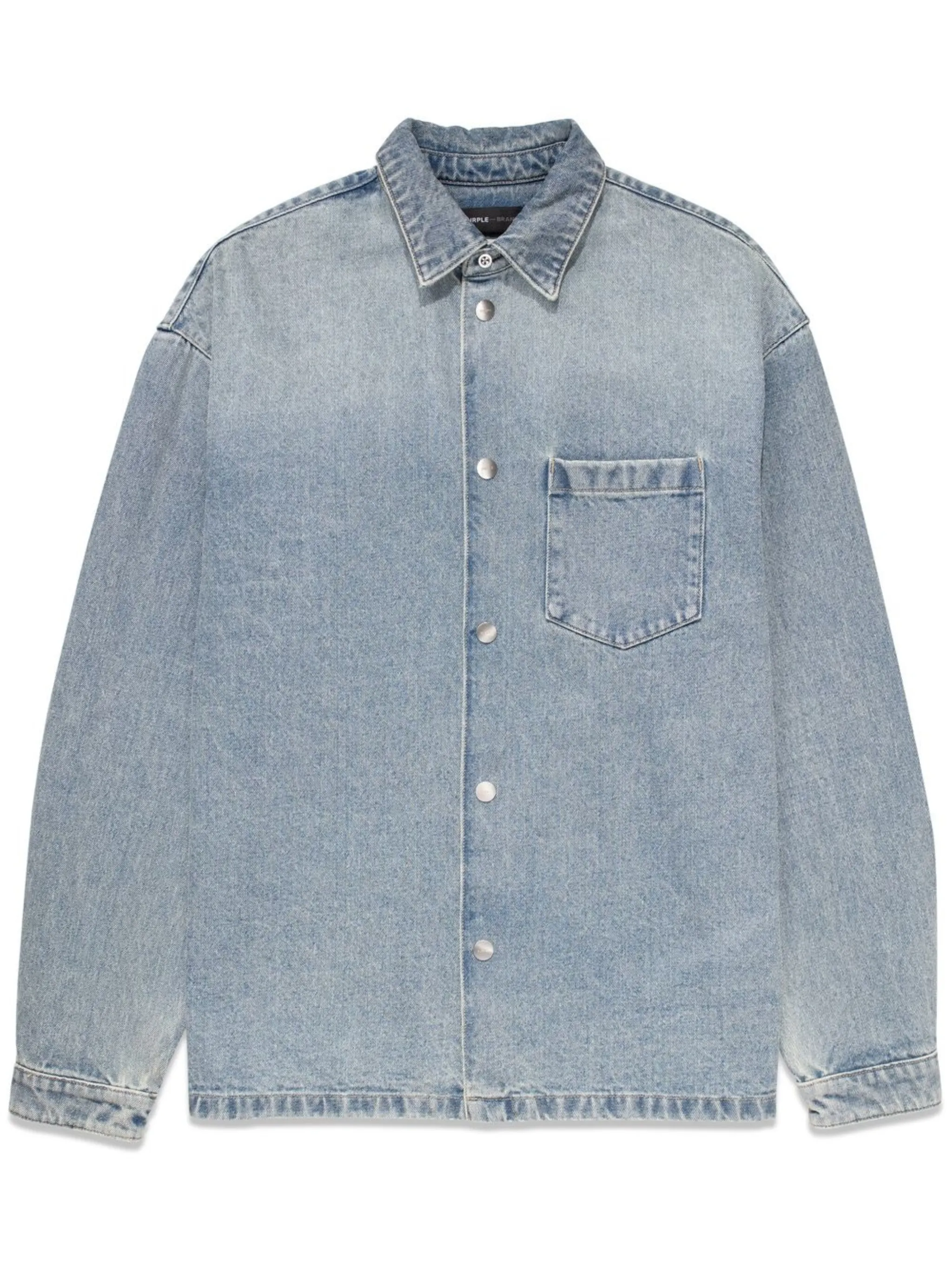 Джинсовая куртка-рубашка Purple Brand, синий
Джинсовая куртка-рубашка Purple Brand, синий