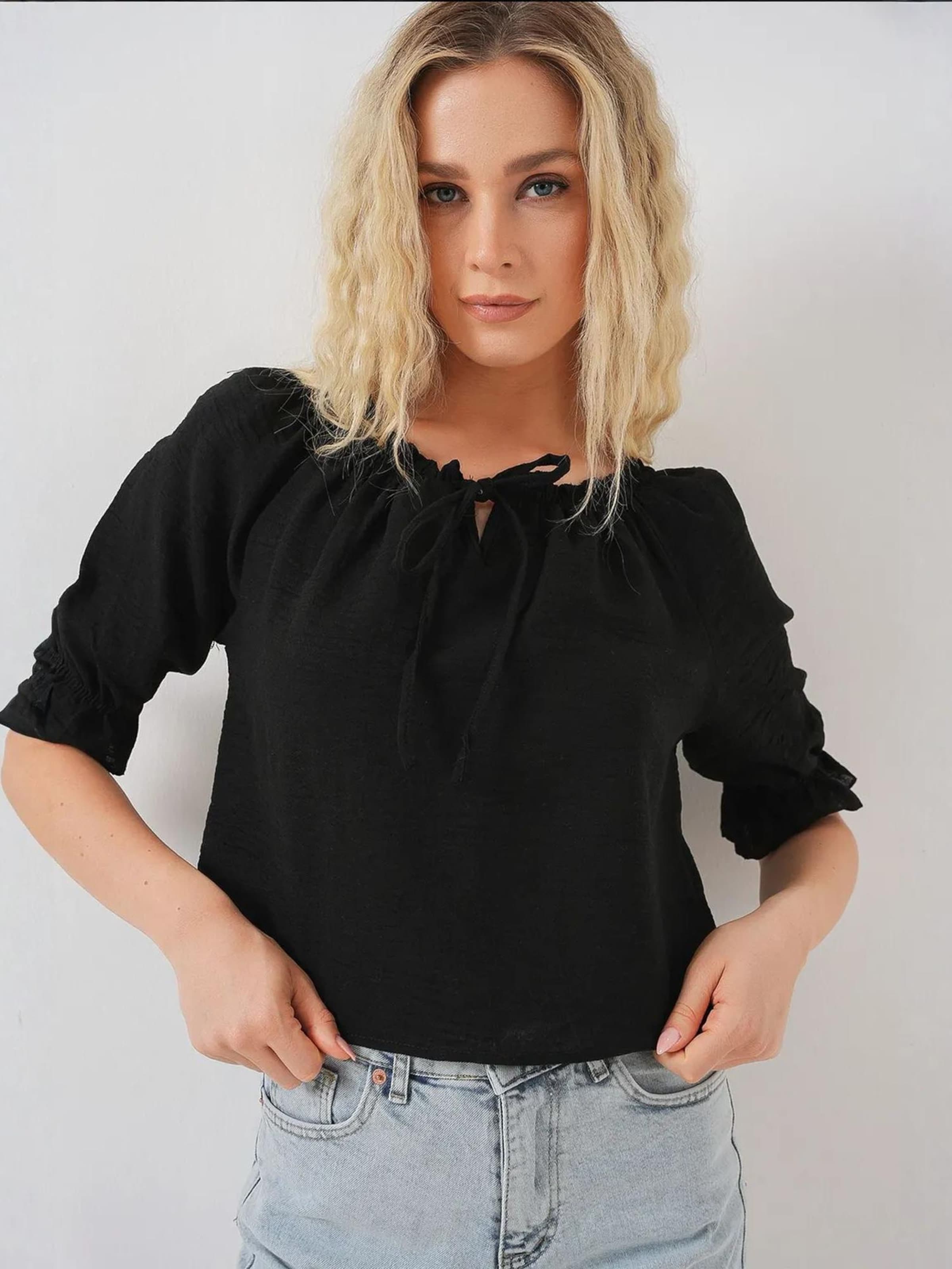 Bigdart Блузка в черном цвете
Bigdart Блузка в черном цвете