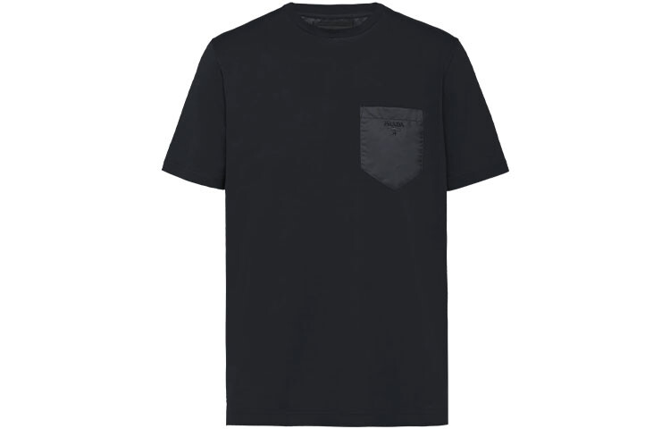 Футболка мужская черная Prada, черный 
Футболка мужская черная Prada, черный