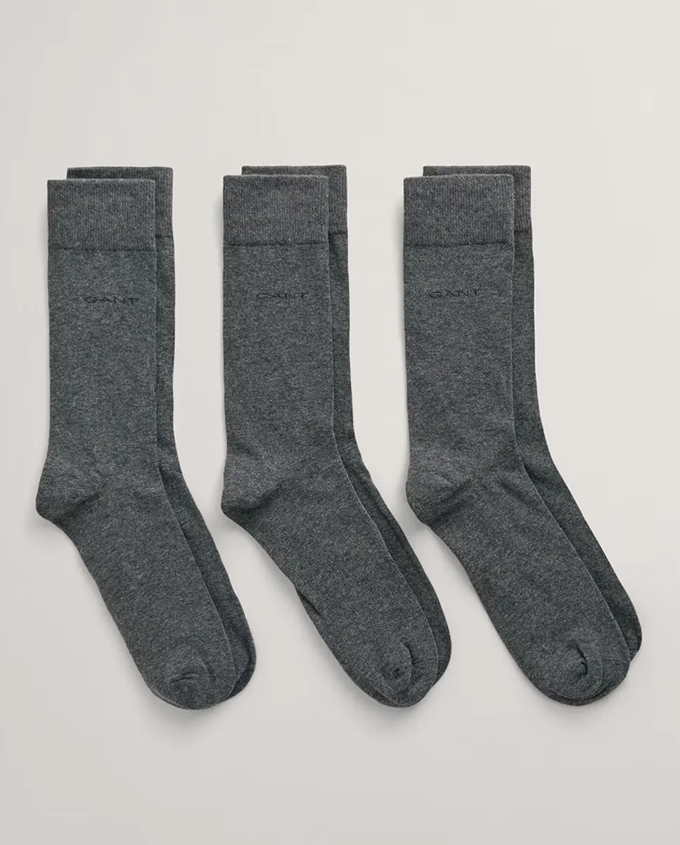 Комплект из трех пар мужских мягких хлопковых носков Gant, темно-серый
Комплект из трех пар мужских мягких хлопковых носков Gant, темно-серый
