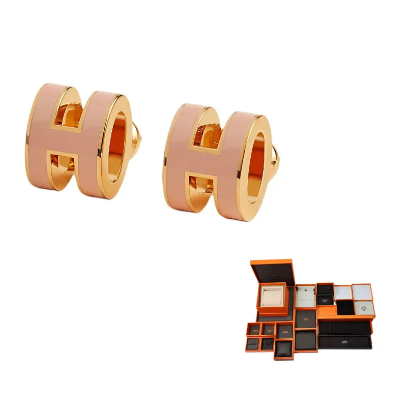 HERMES Металлические сережки Women's Rose Pink
HERMES Металлические сережки Women's Rose Pink