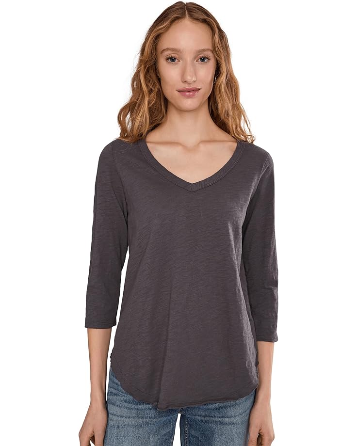 Женская футболка Mod-o-doc с V-вырезом, 3/4 рукава и фигурным подолом, Washed Ebony1
Женская футболка Mod-o-doc с V-вырезом, 3/4 рукава и фигурным подолом, Washed Ebony1