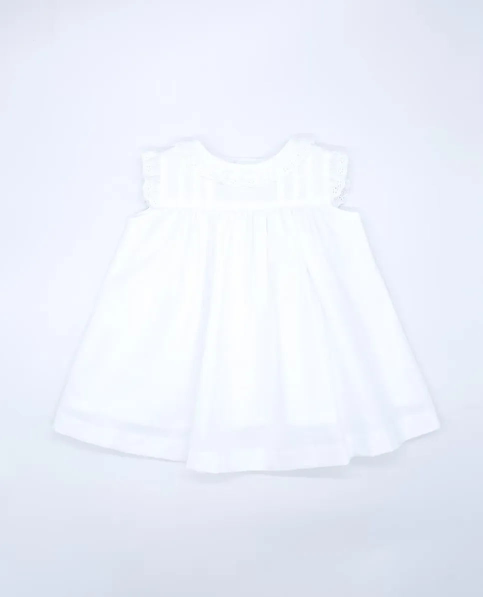 Платье из хлопка для девочки с воротником-рюшами Fina Ejerique, белый
Платье из хлопка для девочки с воротником-рюшами Fina Ejerique, белый