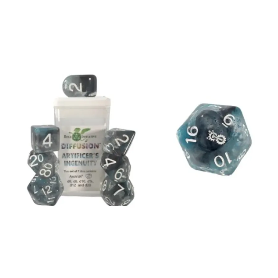 Набор Diffusion Poly — изобретательность ремесленника с символами существ (7), Class & Creature Dice - Poly Sets
Набор Diffusion Poly — изобретательность ремесленника с символами существ (7), Class & Creature Dice - Poly Sets
