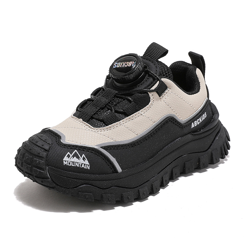 ABC KIDS Детские кроссовки с низким верхом, амортизирующие, износостойкие, бежево-черные 
ABC KIDS Детские кроссовки с низким верхом, амортизирующие, износостойкие, бежево-черные