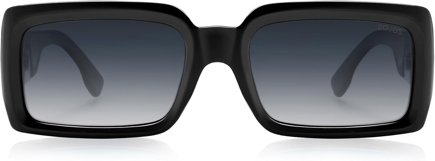 SOJOS Модные ретро прямоугольные поляризованные солнцезащитные очки для мужчин в стиле 90-х, винтажные квадратные очки для женщин SJ2388, Black Frame Grey Grading Lens
SOJOS Модные ретро прямоугольные поляризованные солнцезащитные очки для мужчин в стиле 90-х, винтажные квадратные очки для женщин SJ2388, Black Frame Grey Grading Lens