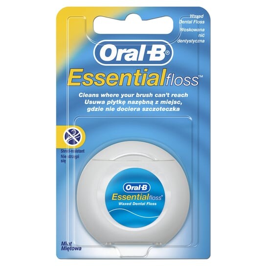 Зубная нить с мятным воском, 50 м Oral-B, Essential Floss 
Зубная нить с мятным воском, 50 м Oral-B, Essential Floss