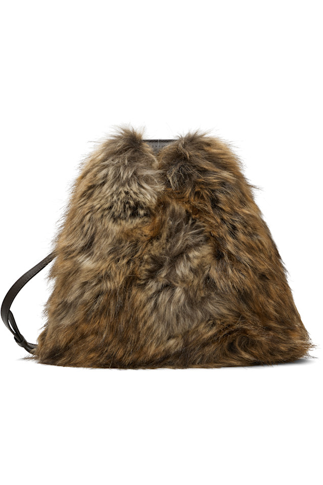 Mm6 Maison Margiela Сумка из искусственного меха коричневого и бежевого цвета
Mm6 Maison Margiela Сумка из искусственного меха коричневого и бежевого цвета