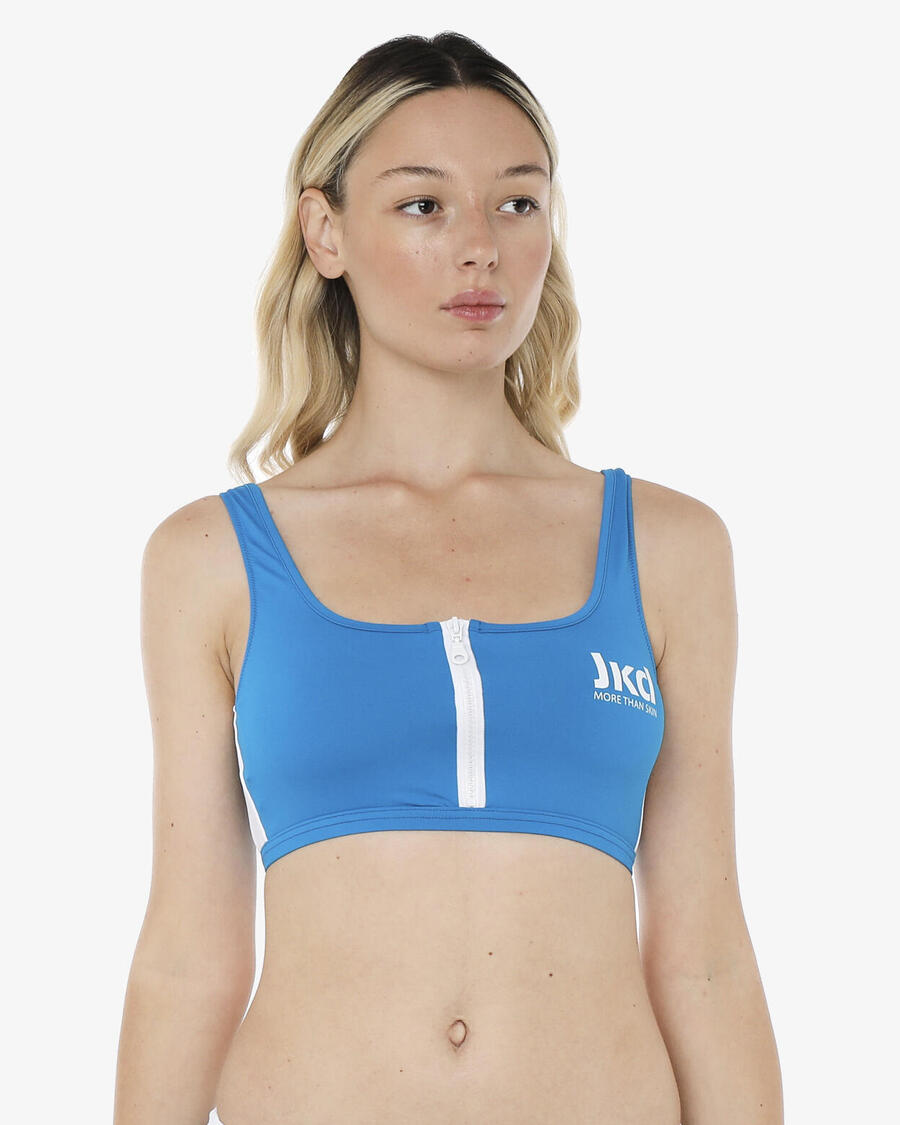 JAKED Верх купальника женский бирюзового цвета из синтетического материала для плавания
JAKED Верх купальника женский бирюзового цвета из синтетического материала для плавания