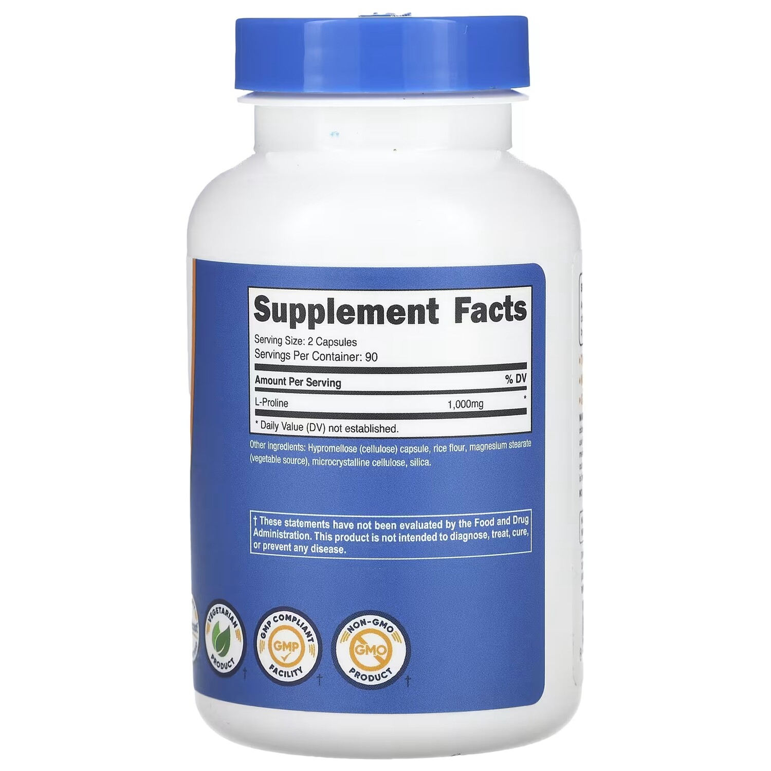 L-пролин Nutricost 1000 мг, 180 капсул (500 мг на капсулу)
L-пролин Nutricost 1000 мг, 180 капсул (500 мг на капсулу)