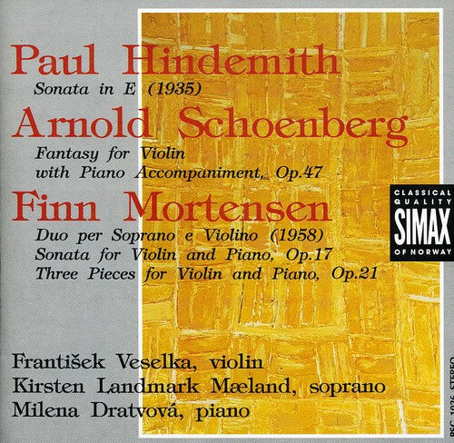 CD диск Hindemith / Schoenberg / Dratvova / Veselka: Sonata in E Major / Fantasy / Duo Violin Sonata
CD диск Hindemith / Schoenberg / Dratvova / Veselka: Sonata in E Major / Fantasy / Duo Violin Sonata
