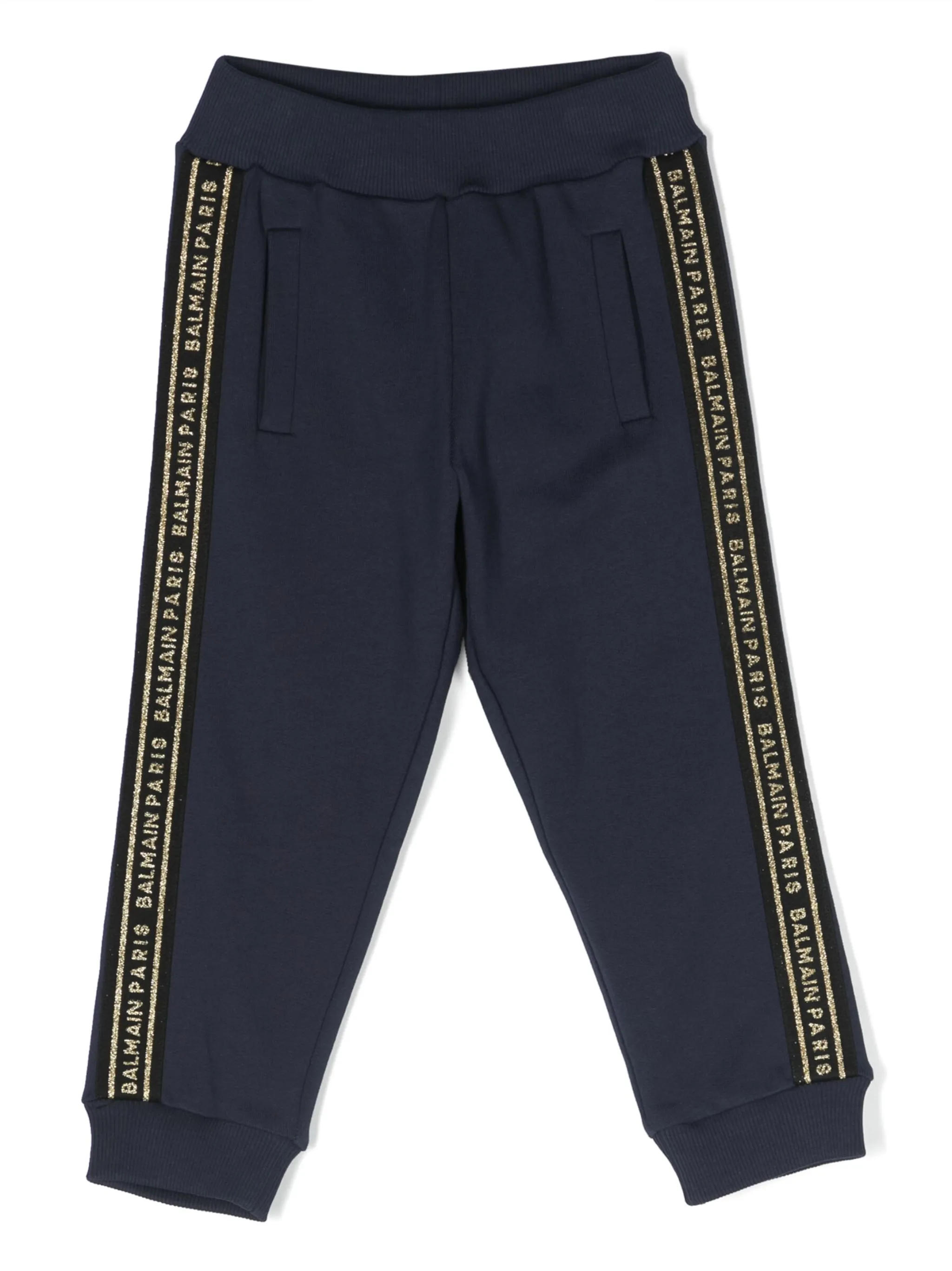 Спортивные брюки с вышитым логотипом Balmain Kids, синий
Спортивные брюки с вышитым логотипом Balmain Kids, синий
