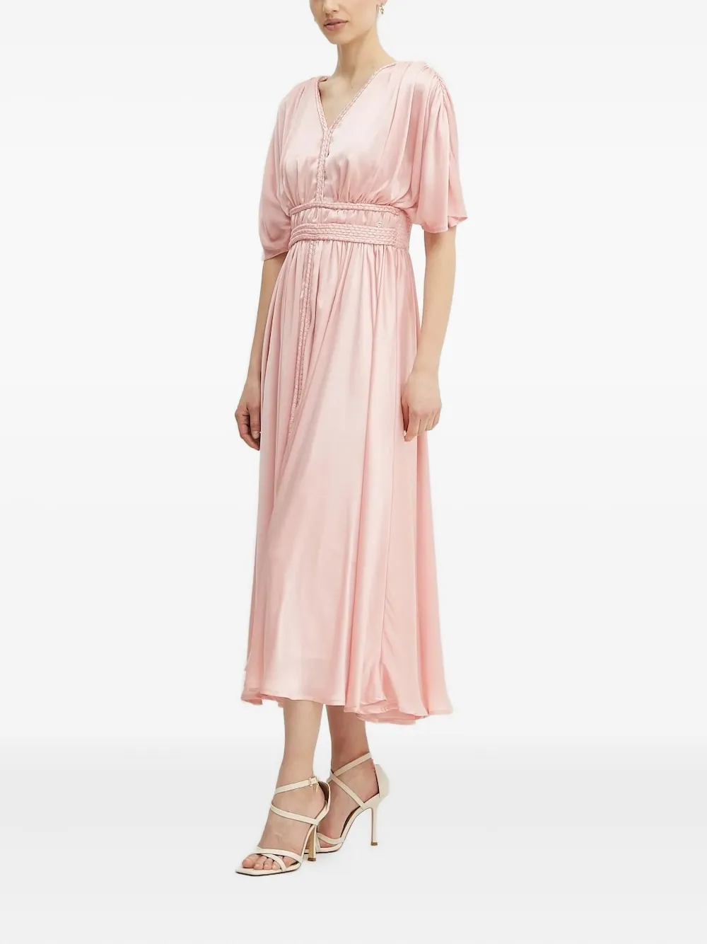 Платье с плетеной талией и V-образным вырезом GUESS USA, розовый
Платье с плетеной талией и V-образным вырезом GUESS USA, розовый