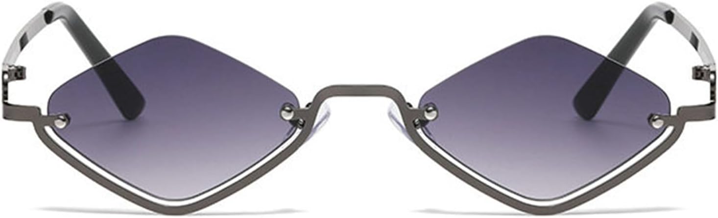 Willochra Модные маленькие многоугольные солнцезащитные очки для женщин, роскошные металлические очки в полуободковой оправе с ромбовидным рисунком, сексуальные панк-очки для женщин, C1
Willochra Модные маленькие многоугольные солнцезащитные очки для женщин, роскошные металлические очки в полуободковой оправе с ромбовидным рисунком, сексуальные панк-очки для женщин, C1