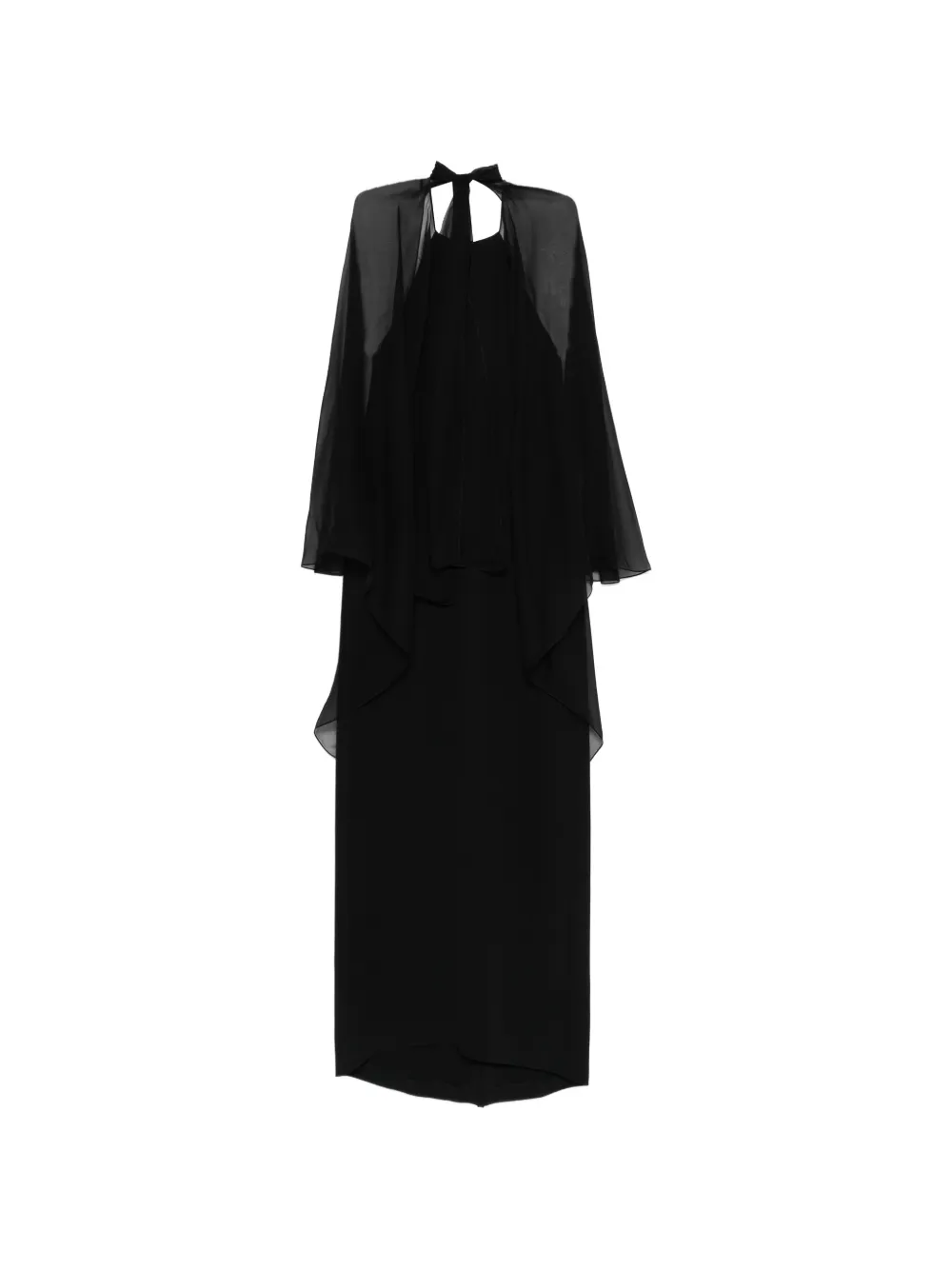 Платье макси с кейпом Alberta Ferretti, черный
Платье макси с кейпом Alberta Ferretti, черный