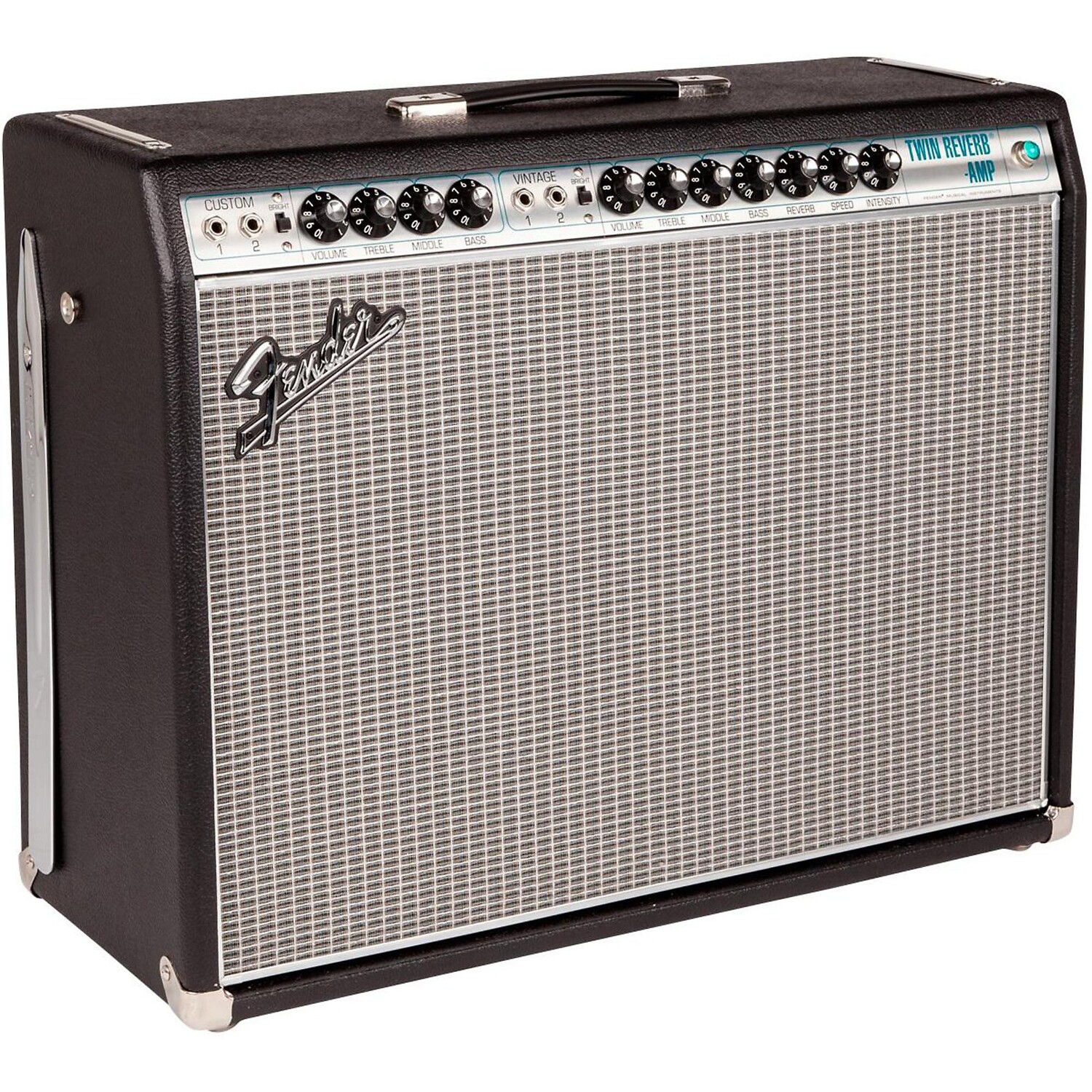 Fender '68 Custom Twin Reverb 85W 2x12 Ламповый гитарный комбоусилитель с динамиком Celestion G12V-70s, черный
Fender '68 Custom Twin Reverb 85W 2x12 Ламповый гитарный комбоусилитель с динамиком Celestion G12V-70s, черный