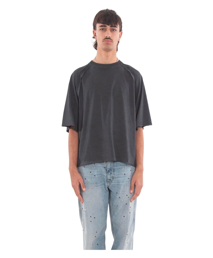 Укороченная футболка с необработанными краями New Amsterdam Surf Association, черный
Укороченная футболка с необработанными краями New Amsterdam Surf Association, черный