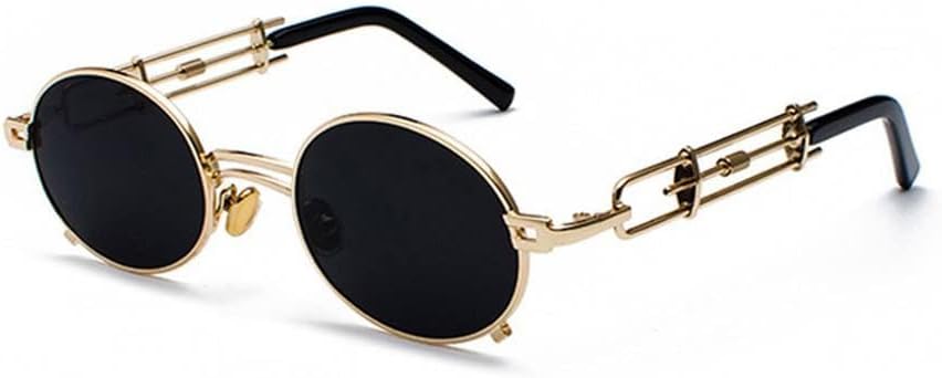 Панк-очки овальной формы красного цвета для мужчин, металлическая черная оправа, хип-хоп, для женщин, винтажные маленькие солнцезащитные очки, аксессуары в стиле стимпанк 90-х KTUCN, 5 Gold Grey
Панк-очки овальной формы красного цвета для мужчин, металлическая черная оправа, хип-хоп, для женщин, винтажные маленькие солнцезащитные очки, аксессуары в стиле стимпанк 90-х KTUCN, 5 Gold Grey