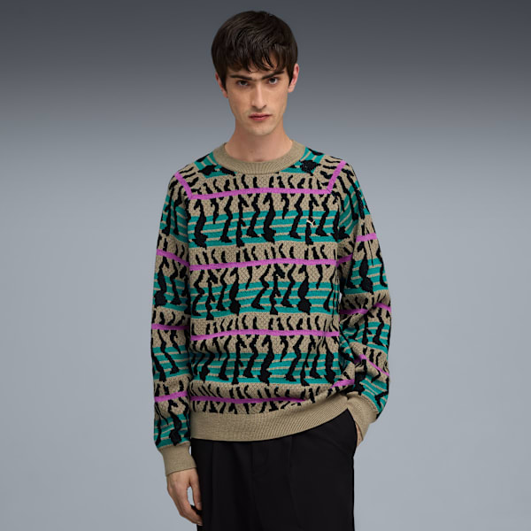 Мужской вязаный свитер Vintage Puma, бежевый
Мужской вязаный свитер Vintage Puma, бежевый