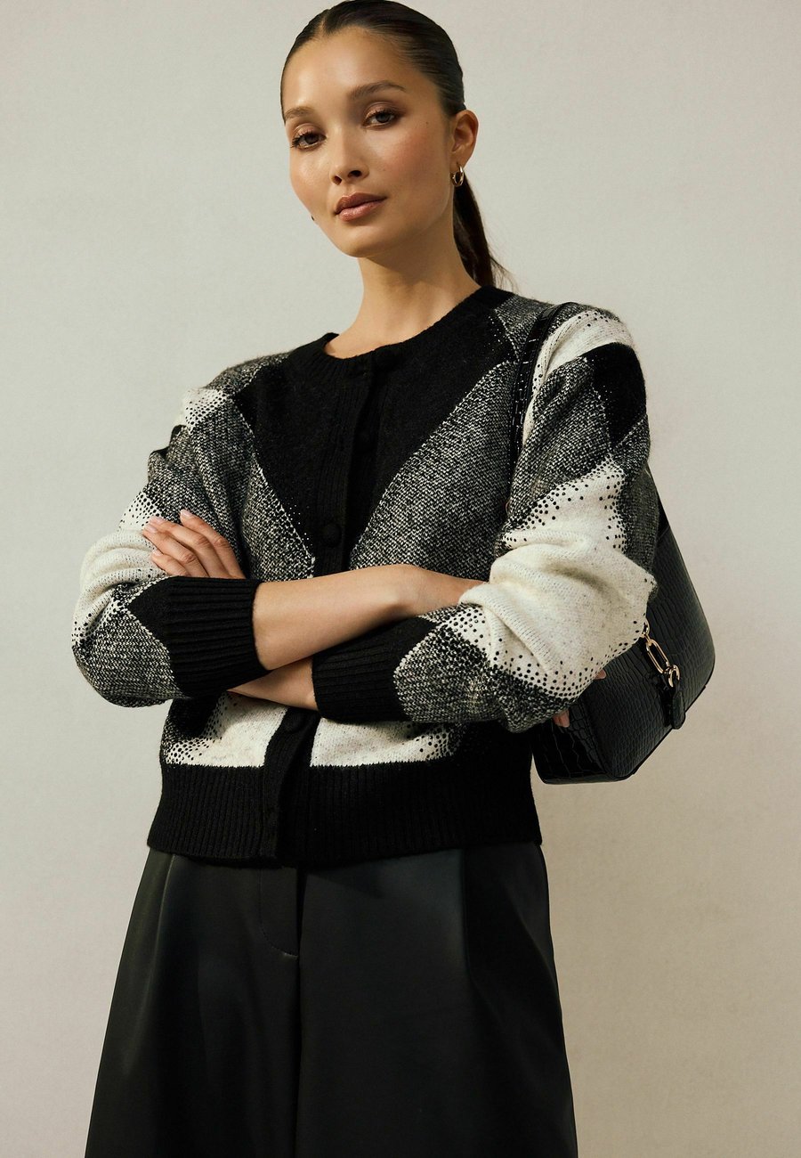 Кардиган Next SPARKLE ARGYLE CREW NECK, Monochrome/Black
Кардиган Next SPARKLE ARGYLE CREW NECK, Monochrome/Black