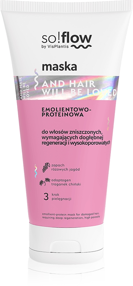 Маска с протеином и смягчающим эффектом для поврежденных волос So!Flow, 200 мл
Маска с протеином и смягчающим эффектом для поврежденных волос So!Flow, 200 мл