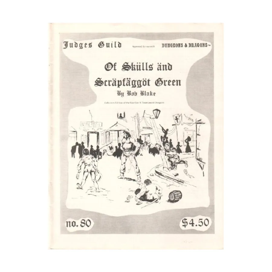 Модуль Of Skulls and Scrapfaggot Green (2nd Printing), Dungeons & Dragons Fantasy Modules (N - S) (Judges Guild)
Модуль Of Skulls and Scrapfaggot Green (2nd Printing), Dungeons & Dragons Fantasy Modules (N - S) (Judges Guild)