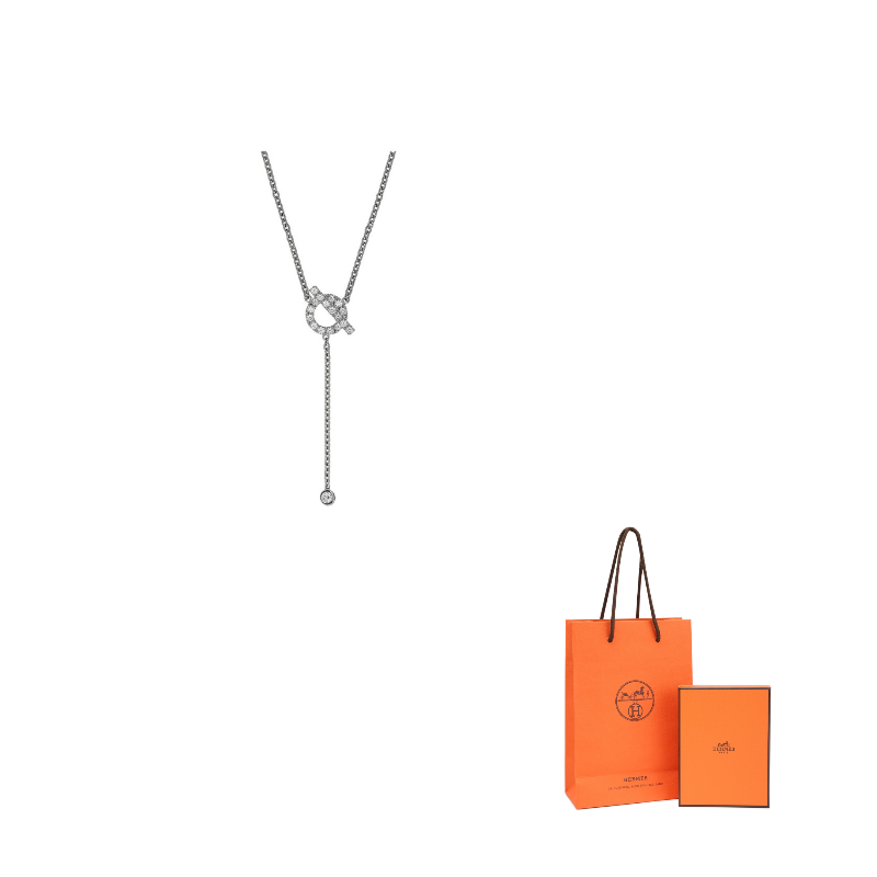 HERMES Белое золотое шнуровое ожерелье Women's
HERMES Белое золотое шнуровое ожерелье Women's