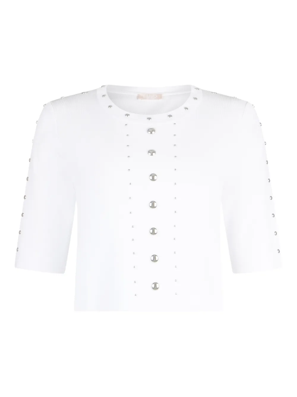 Вязаный топ с заклепками Liu Jo, белый
Вязаный топ с заклепками Liu Jo, белый