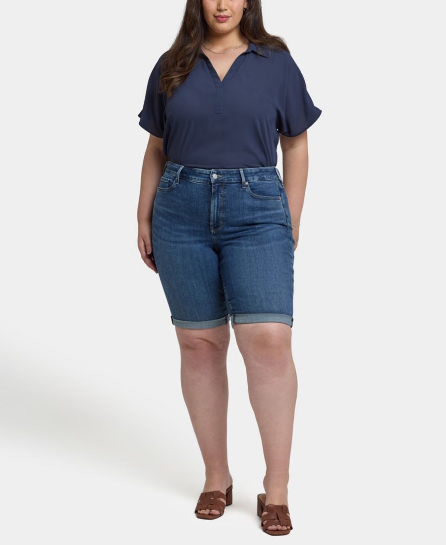 Джинсовые шорты Briella с отворотами больших размеров NYDJ, Valencia Surf
Джинсовые шорты Briella с отворотами больших размеров NYDJ, Valencia Surf