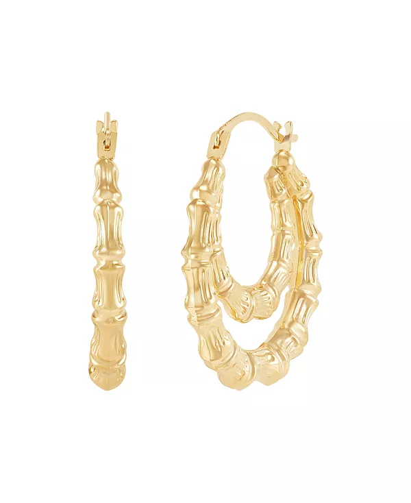 Двойные серьги-кольца из 14-каратного желтого золота Macy'S, gold
Двойные серьги-кольца из 14-каратного желтого золота Macy'S, gold