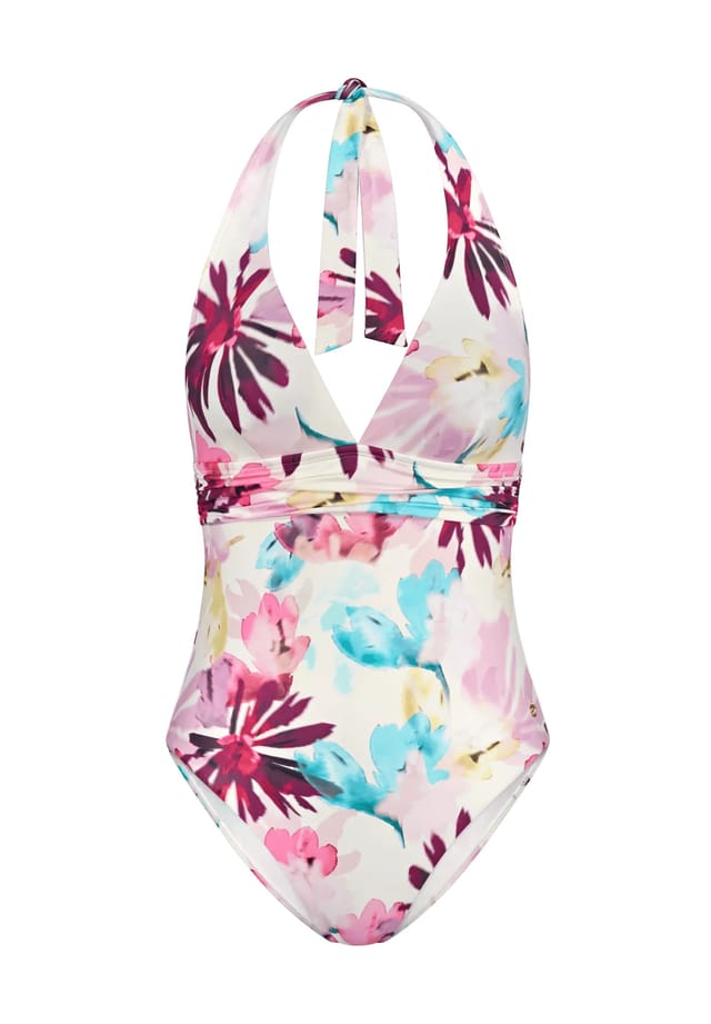 Летний купальник fleur с вырезом халтернек Triumph, розовый 
Летний купальник fleur с вырезом халтернек Triumph, розовый