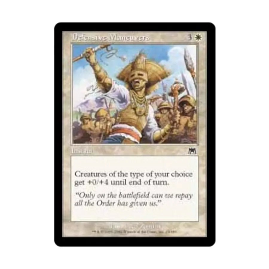 CCG Оборонительные маневры (C) (Рапира), MTG - Onslaught
CCG Оборонительные маневры (C) (Рапира), MTG - Onslaught