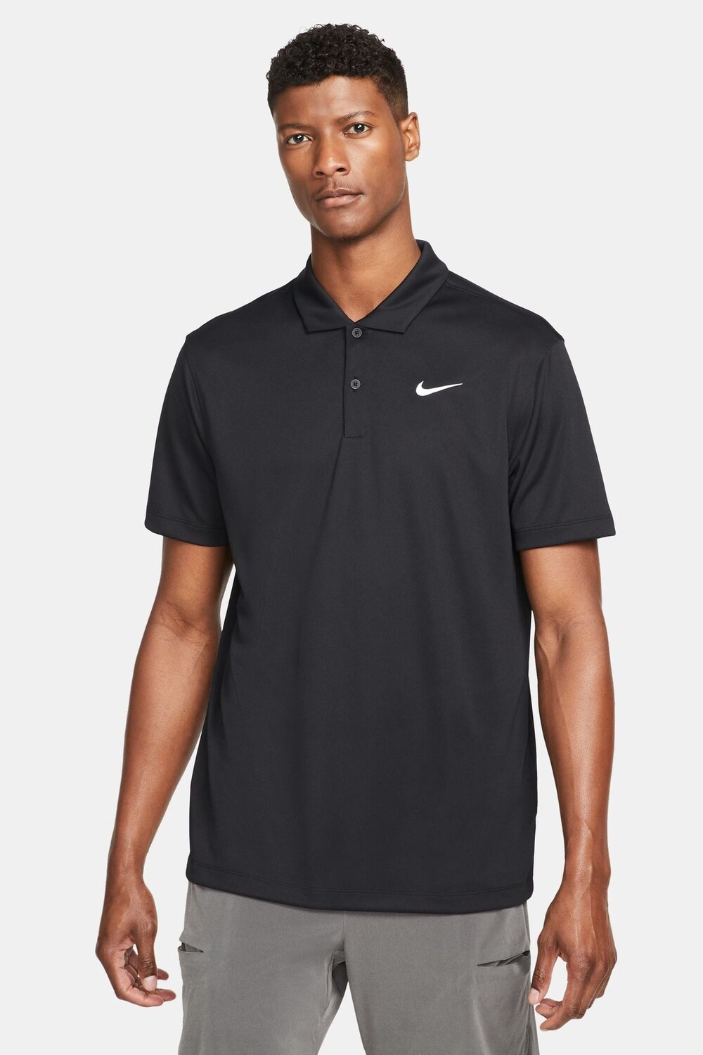 Футболка поло для тенниса Dri Fit Nike, черный 
Футболка поло для тенниса Dri Fit Nike, черный