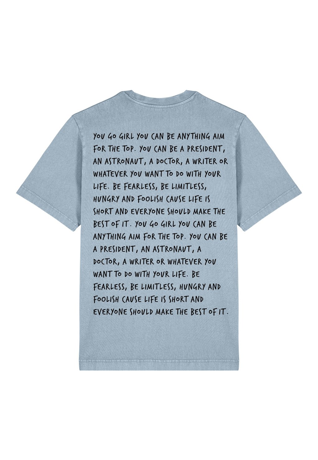 Футболка с принтом YOU GO GIRL BACK HEAVYWEIGHT Mira Paris, светло-голубой
Футболка с принтом YOU GO GIRL BACK HEAVYWEIGHT Mira Paris, светло-голубой