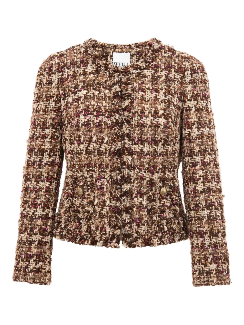 Жакет из твида в клетку Weill Paris, коричневый
Жакет из твида в клетку Weill Paris, коричневый