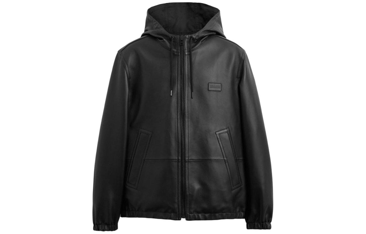 COACH Кожаная куртка мужская черная SS24
COACH Кожаная куртка мужская черная SS24