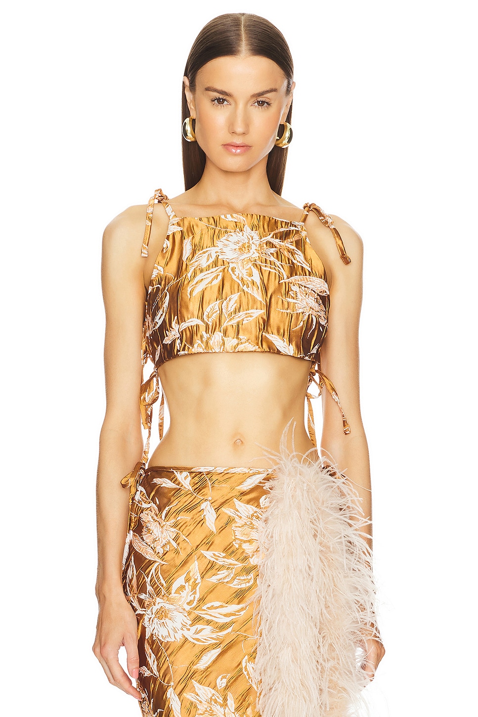 Укороченный топ Milkwhite, оранжевый
Укороченный топ Milkwhite, оранжевый