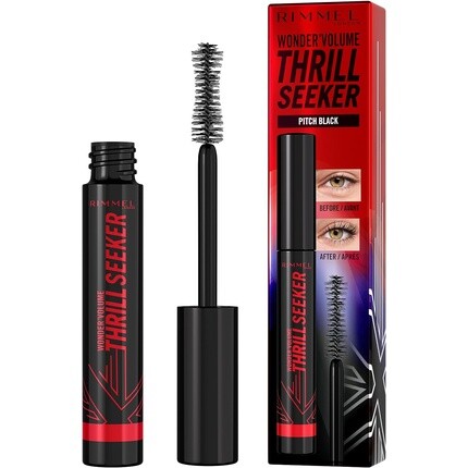 Тушь для ресниц London Thrill Seeker Pitch Black, Rimmel
Тушь для ресниц London Thrill Seeker Pitch Black, Rimmel