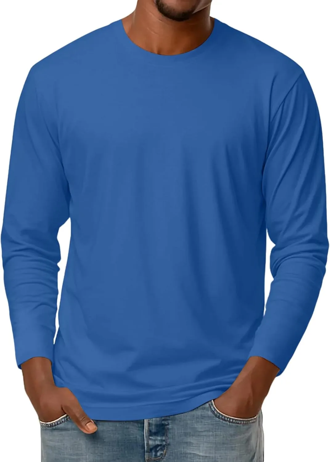 Ymosrh Мужская футболка с длинным рукавом и круглым вырезом, M-3XL
Ymosrh Мужская футболка с длинным рукавом и круглым вырезом, M-3XL