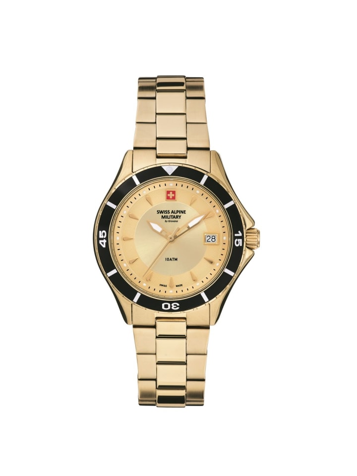 Swiss Military Кварцевые часы 7740.1111SAM в золотом исполнении
Swiss Military Кварцевые часы 7740.1111SAM в золотом исполнении