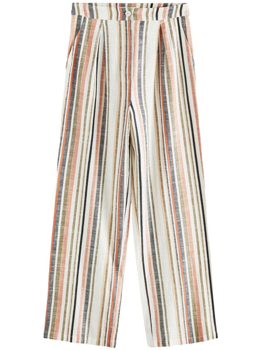 Широкие брюки со складкой спереди Next, белый
Широкие брюки со складкой спереди Next, белый