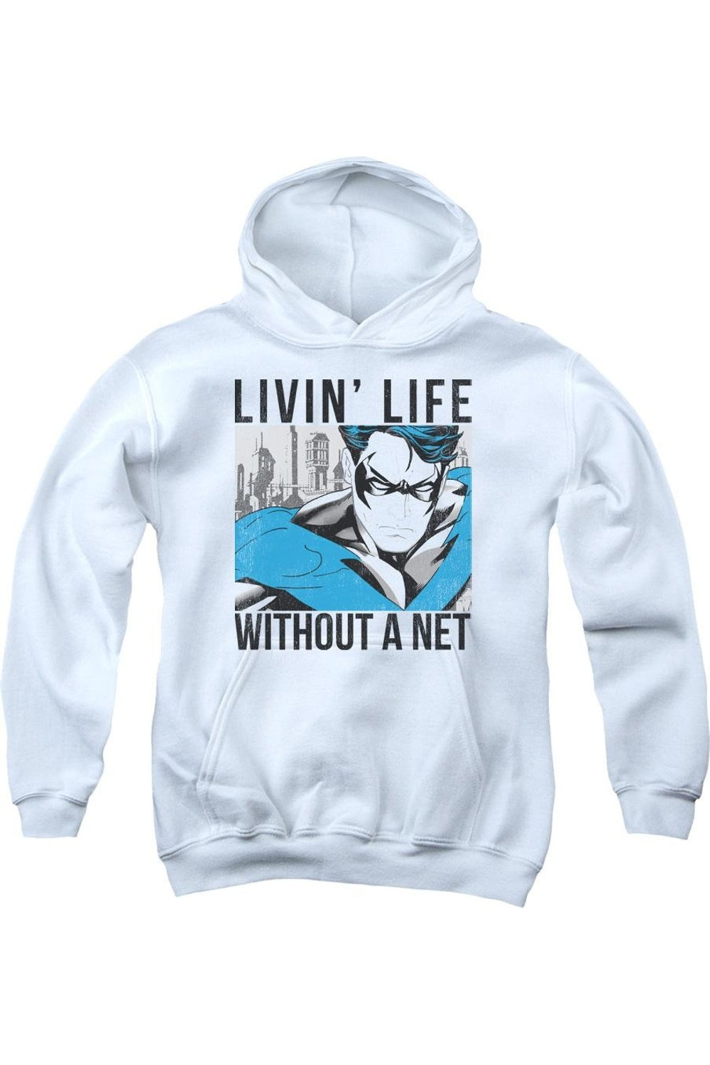 Батмен без сети молодежная толстовка с капюшоном Gildan, белый
Батмен без сети молодежная толстовка с капюшоном Gildan, белый