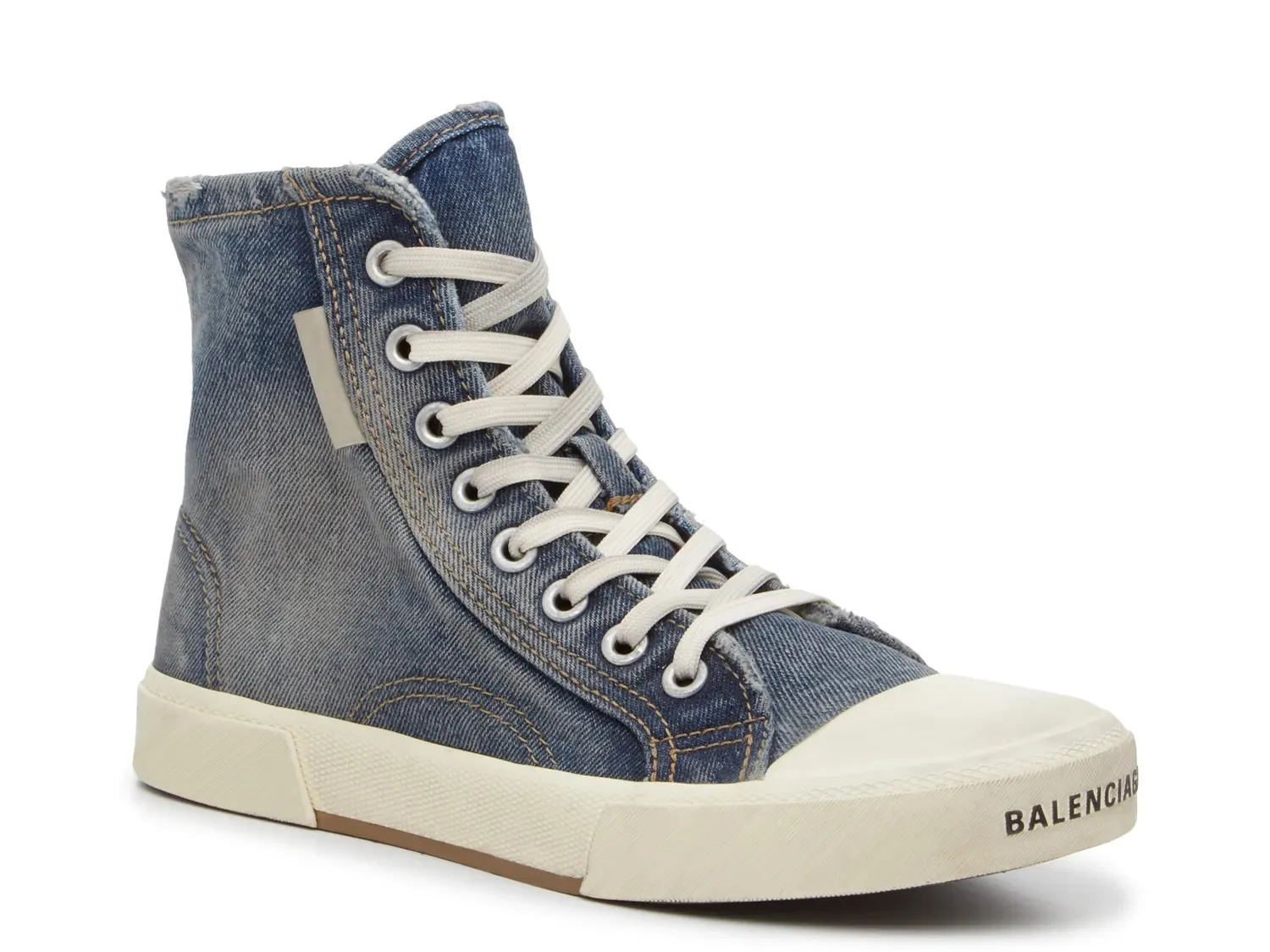 Balenciaga Paris High-Top Sneaker — мужские, деним-синие
Balenciaga Paris High-Top Sneaker — мужские, деним-синие