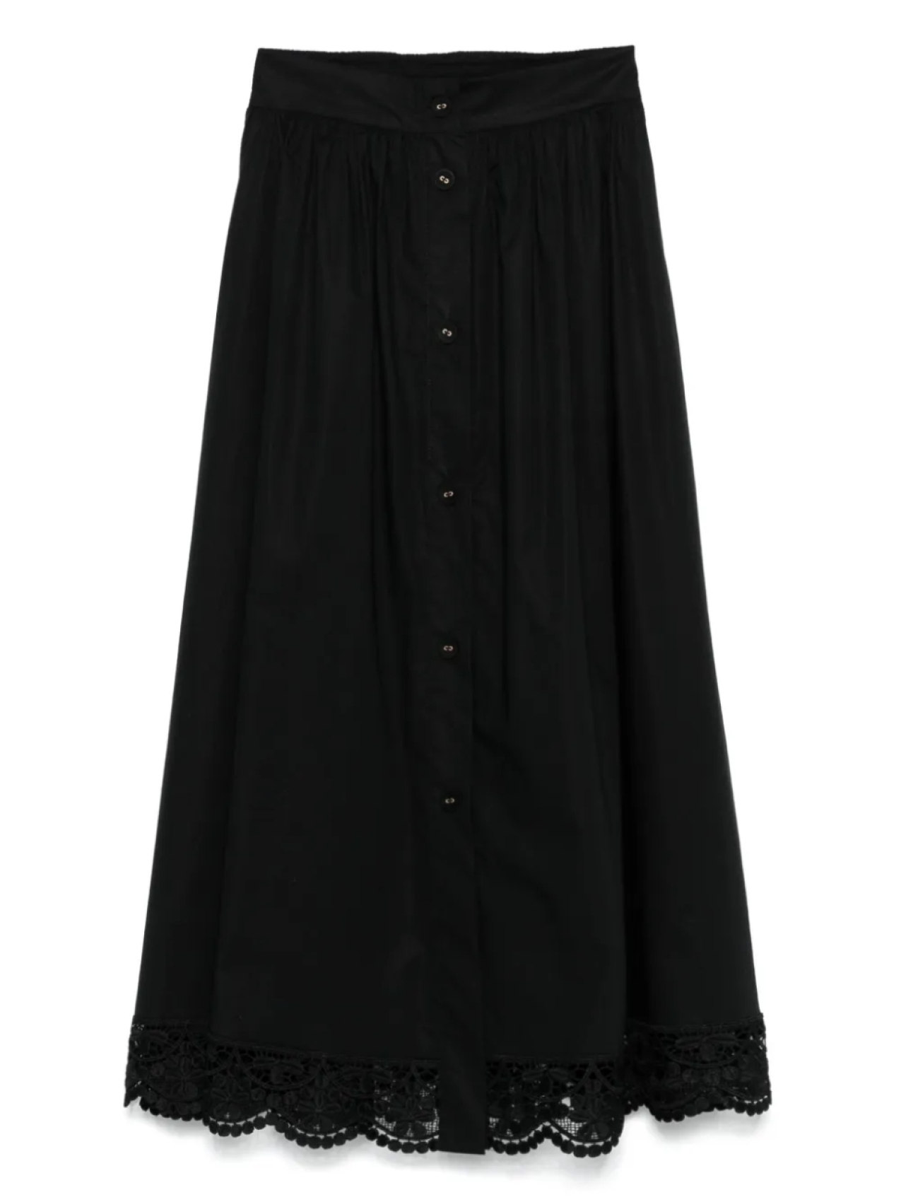 Юбка миди с кружевной отделкой TWINSET, черный
Юбка миди с кружевной отделкой TWINSET, черный