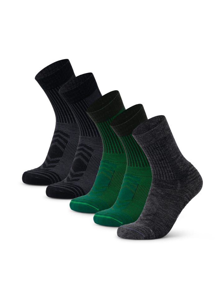 Носки Merino Hiking Light в зеленом/черном/сером цвете DANISH ENDURANCE
Носки Merino Hiking Light в зеленом/черном/сером цвете DANISH ENDURANCE