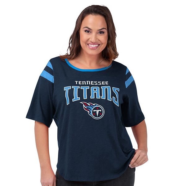 Женская футболка Tennessee Titans plus size linebacker в темно-синем цвете G-Iii 4Her By Carl Banks
Женская футболка Tennessee Titans plus size linebacker в темно-синем цвете G-Iii 4Her By Carl Banks