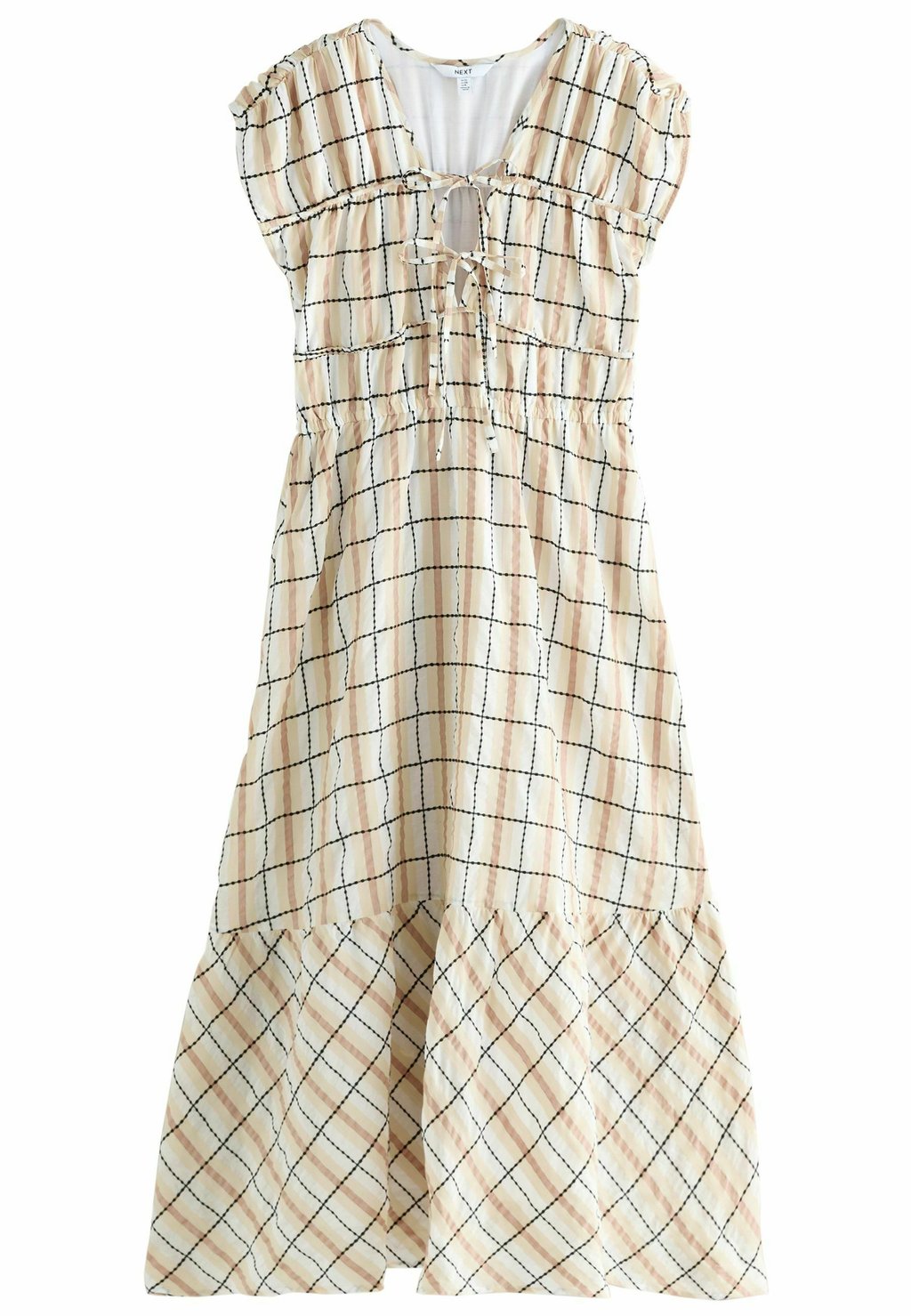 Повседневное платье TIE FRONT MIDI Next, бежевый
Повседневное платье TIE FRONT MIDI Next, бежевый