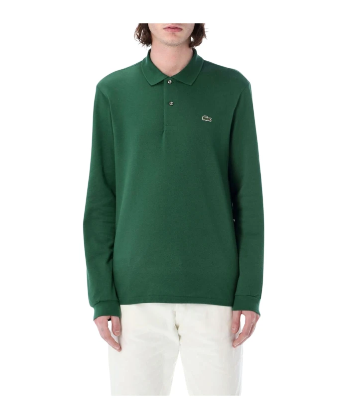 Рубашка-Поло с длинными рукавами, классический хлопок. Lacoste, зеленый
Рубашка-Поло с длинными рукавами, классический хлопок. Lacoste, зеленый