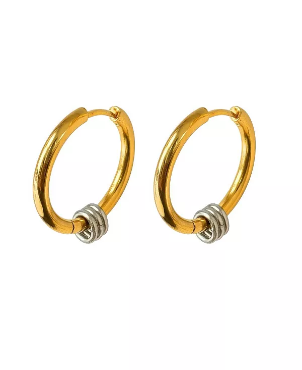 Серьги в фирменном стиле из смешанного металла двухцветной формы Hollywood Sensation, gold
Серьги в фирменном стиле из смешанного металла двухцветной формы Hollywood Sensation, gold